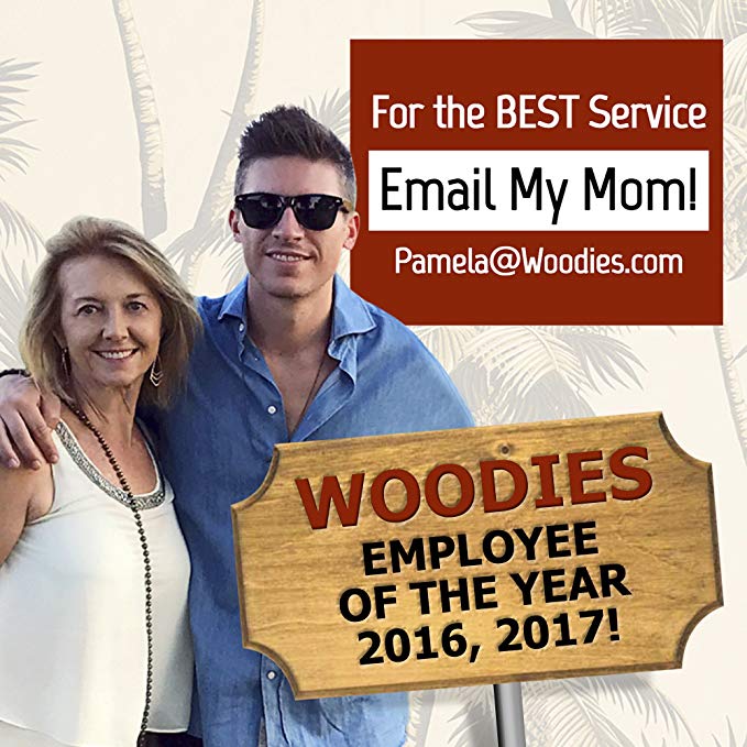 Walnut Wood Polarized Sunglasses with Chevy Bel-Air Style Engraving