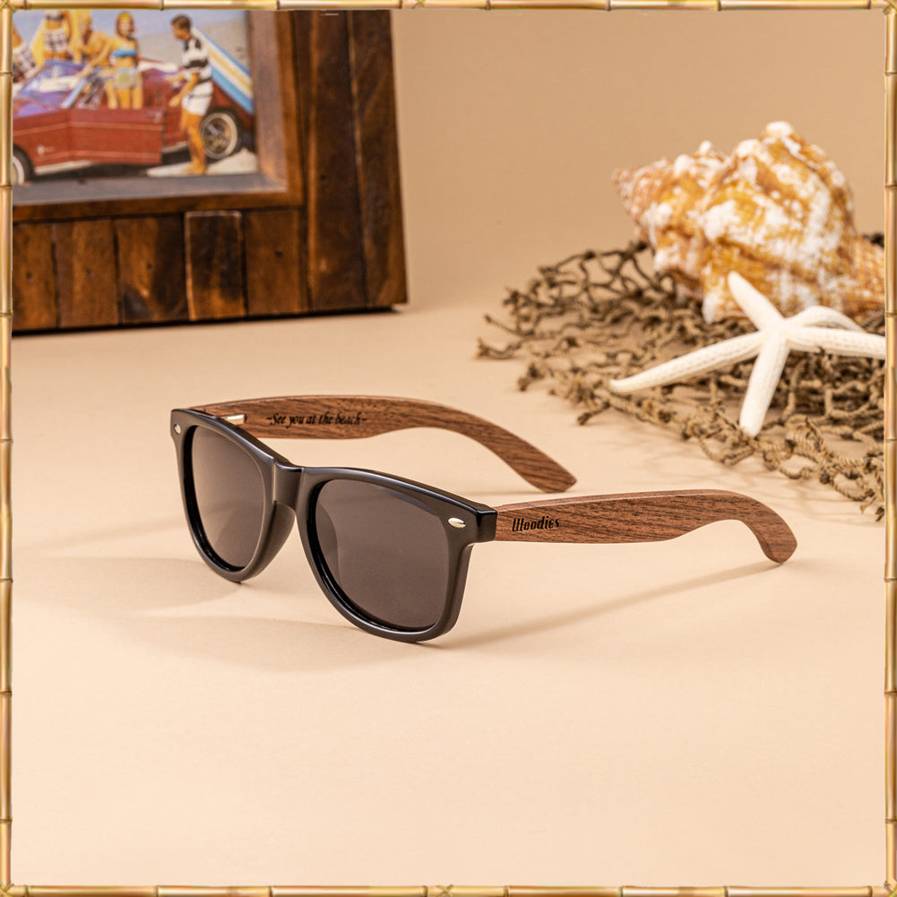 Walnut Wood Sunglasses for Kids