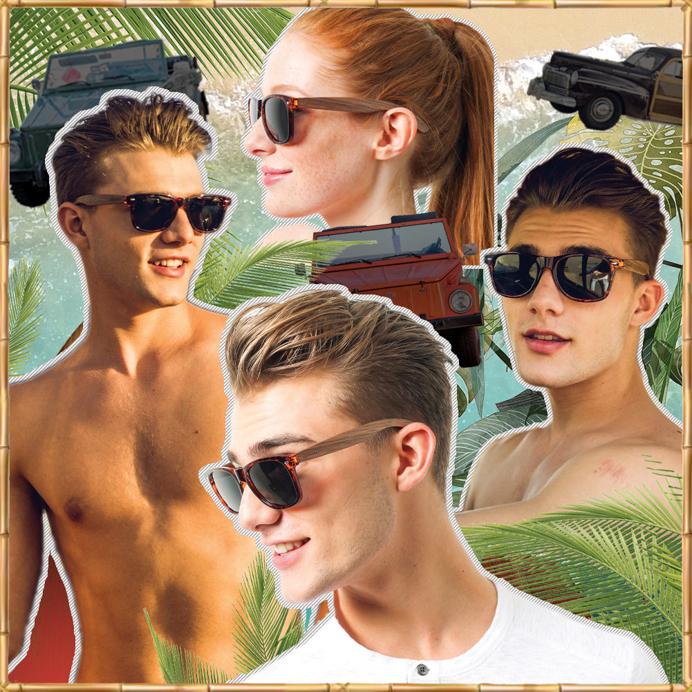 Tortoise Shell Walnut Wood Polarized Sunglasses