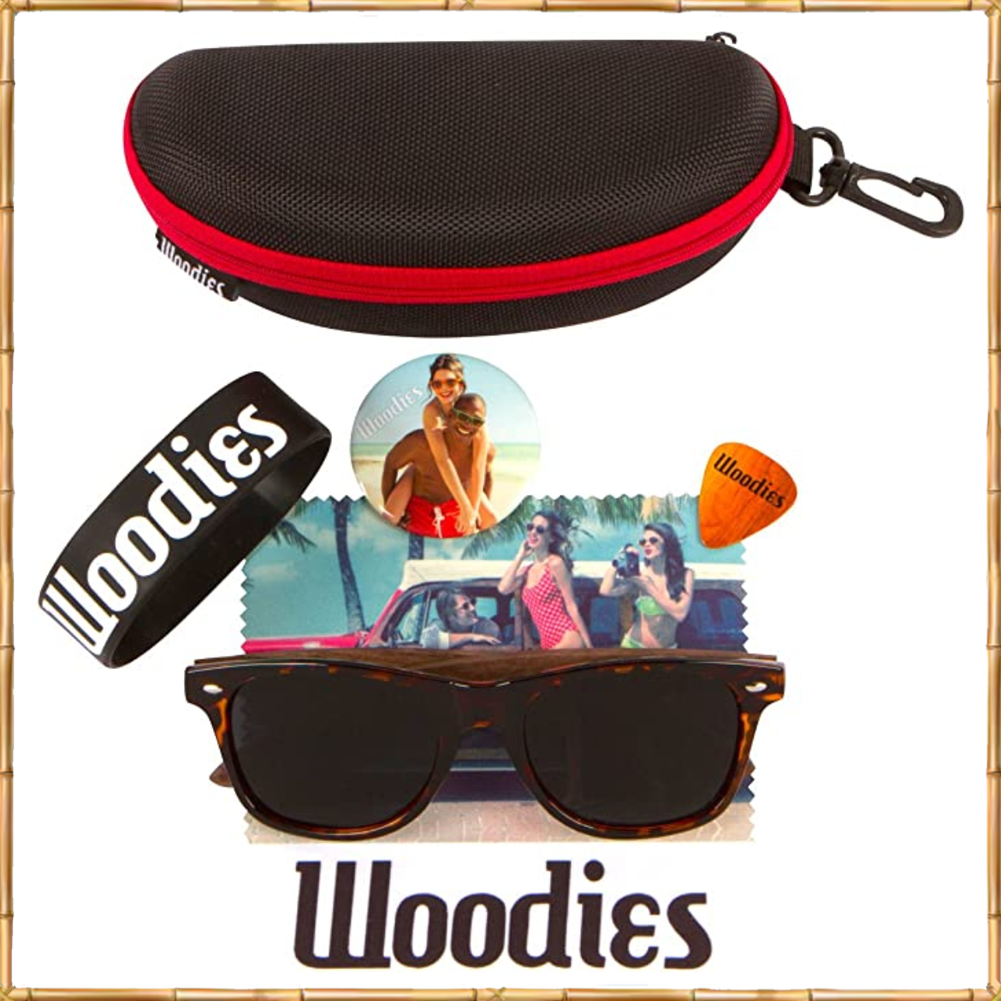 Tortoise Shell Walnut Wood Polarized Sunglasses